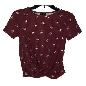 2 Hip By Wrapper Girl's Butterfly Blouse Size 12